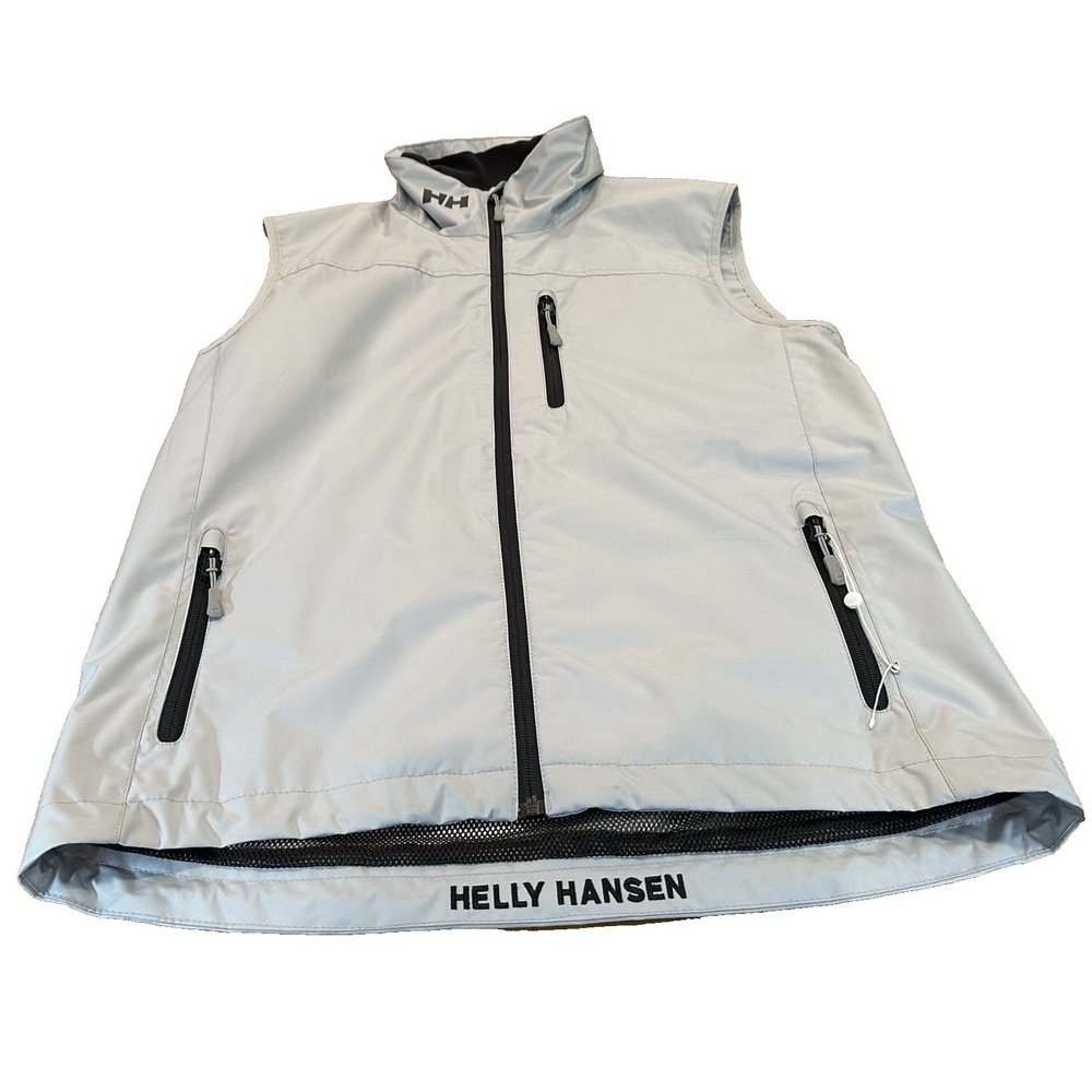 Helly Hansen Crew Vest Full Zip Grey Mens Size M